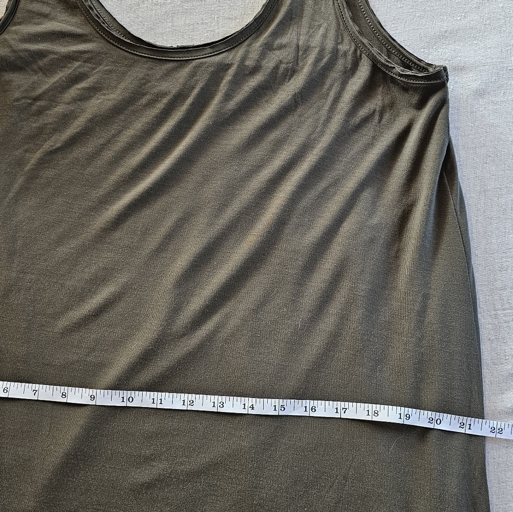 Jackson Rowe Modal Tank Dress Sage Green Size Small - Picture 8 of 13
